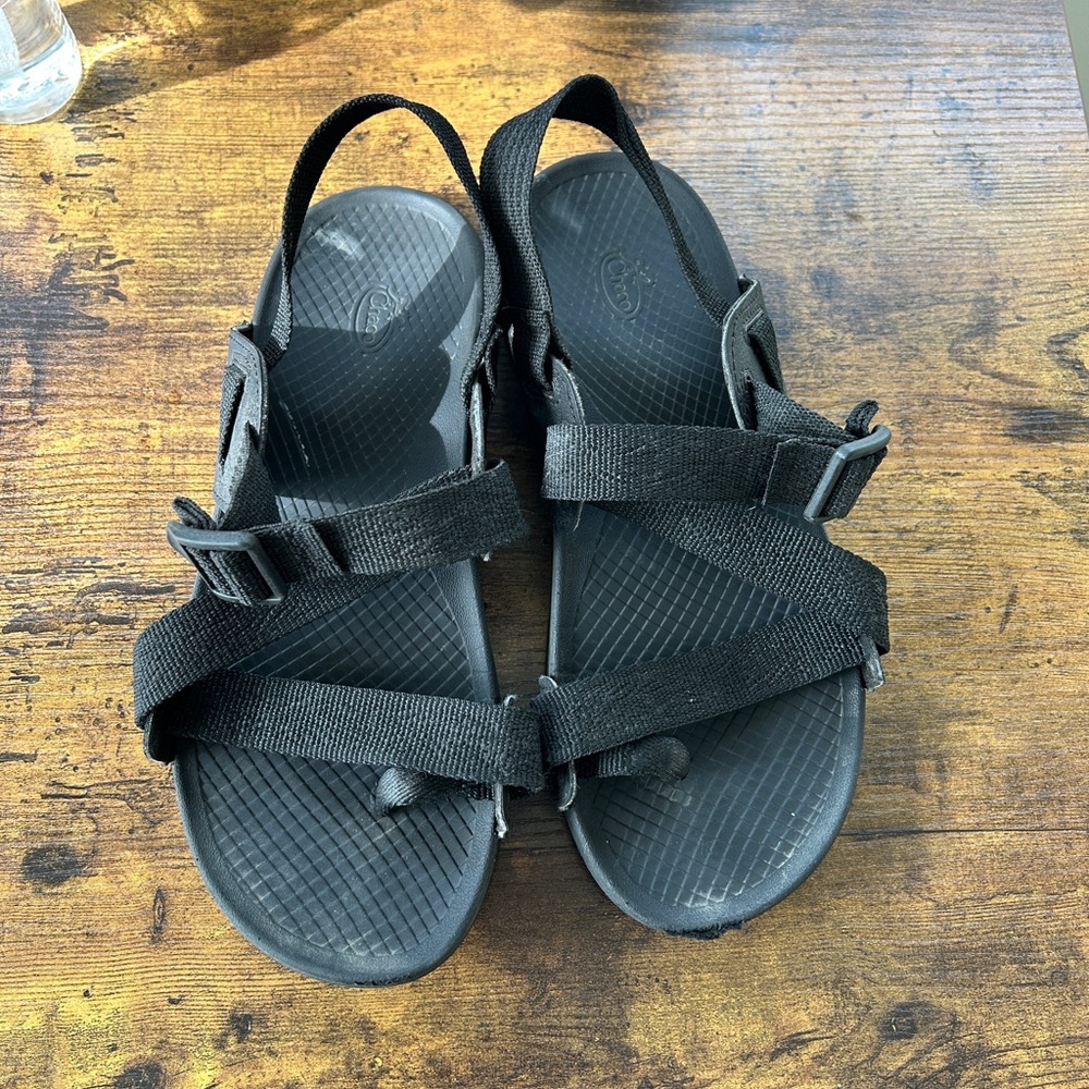 Black Strappy Sandals